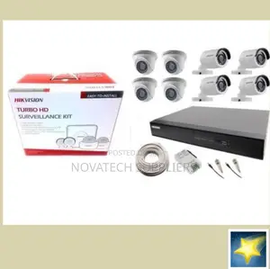 8 Channel Hik Vision CCTV Camera Kit / Full Color Vision Pop