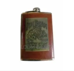 Leather Wrapped Hipflask