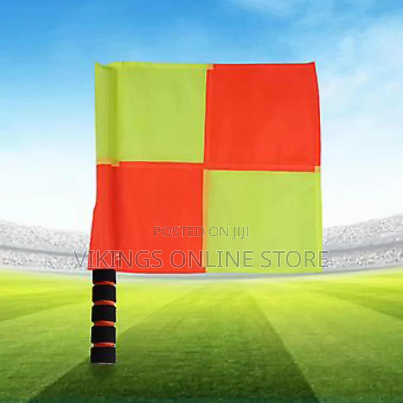 Linesman Offside Flags - 2 PCS (Big Square), 14 X14 Inches