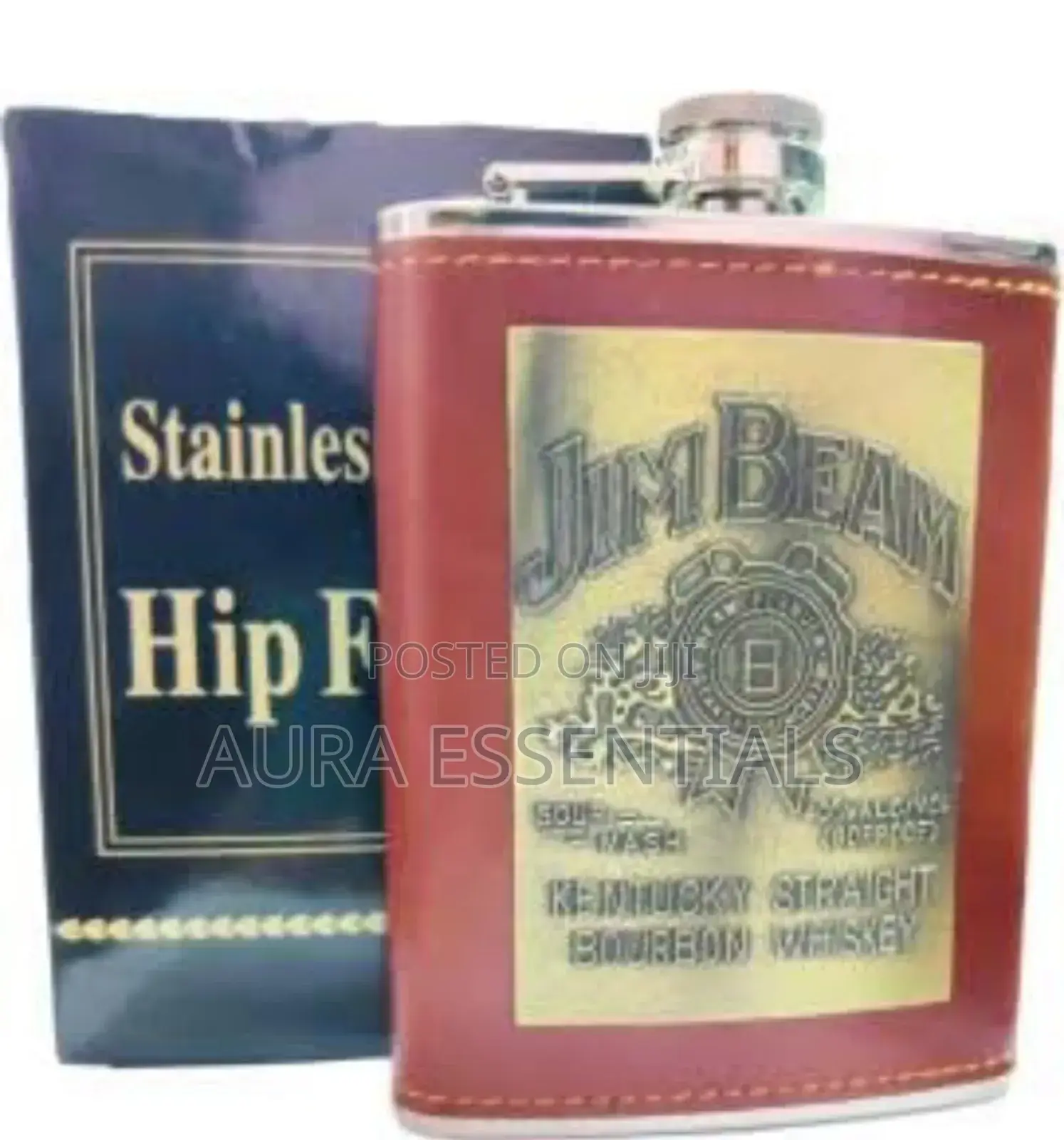 Leather Wrapped Hipflask