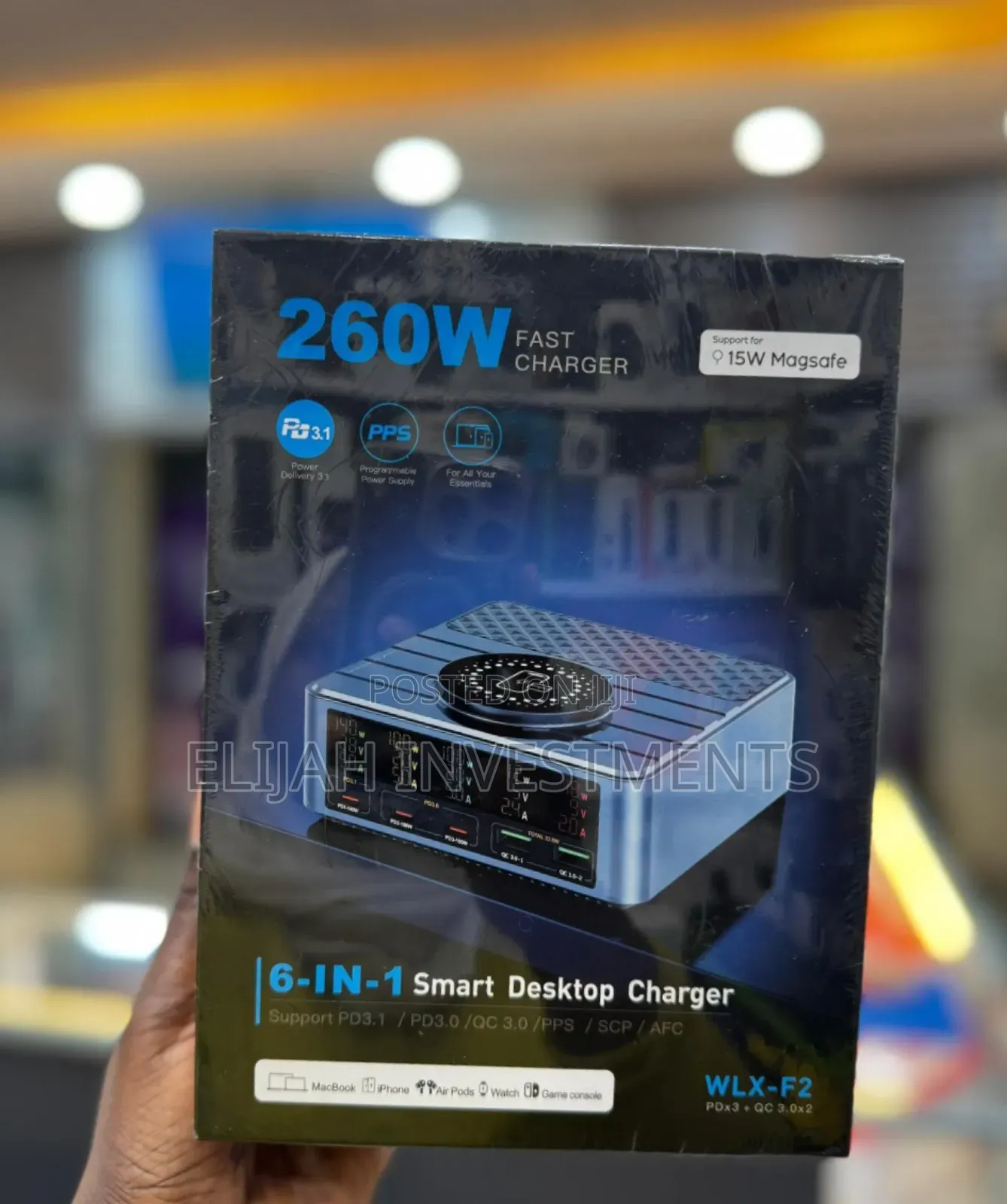 6 in 1 Smart Desktop Charger 260w