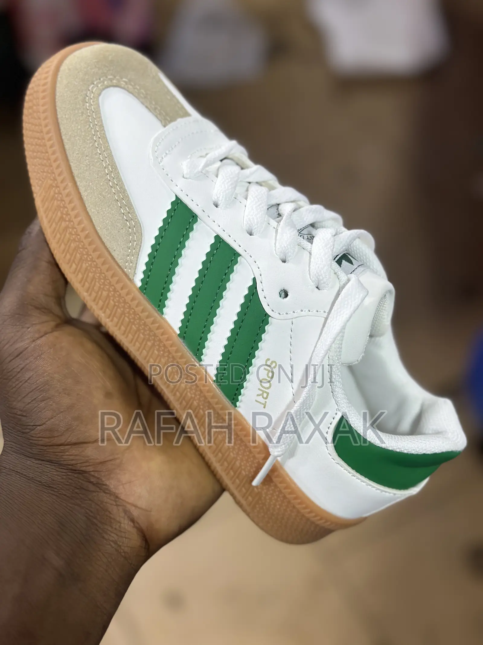 Classic Kid’S White/Green Adidas Sports Children’S Sneakers