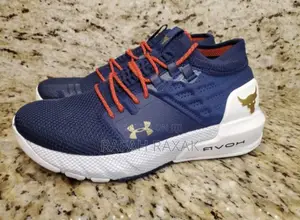 Men’S Blue/White Under Armour Hovr “Project Rock” Sneakers