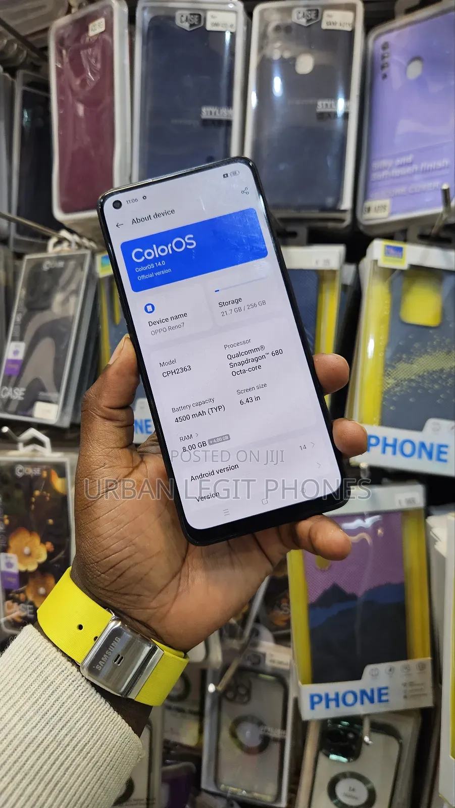 Oppo Reno7 256 GB Black