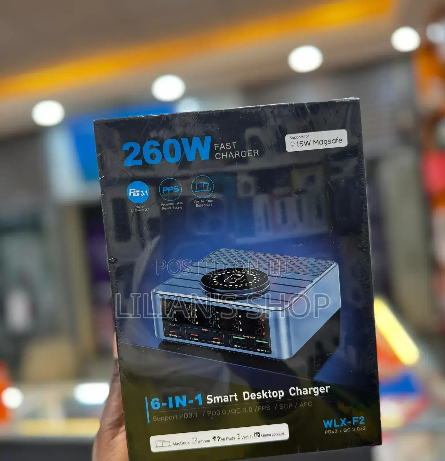 6 in 1 Smart Desktop Charger 260w