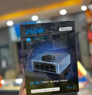 6 in 1 Smart Desktop Charger 260w
