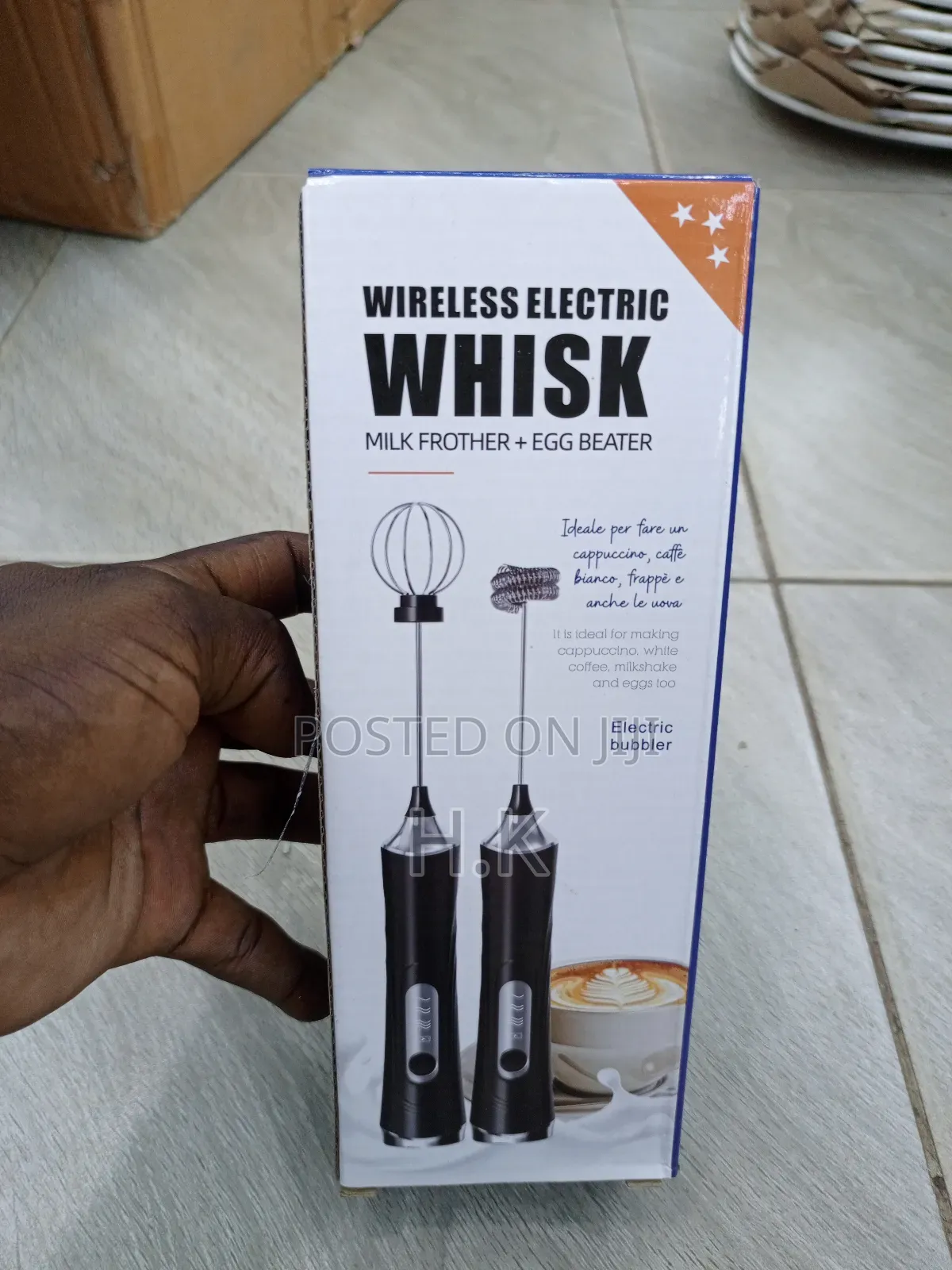 Electric Handheld Mixer, Coffee Milk Frother Cream Frother