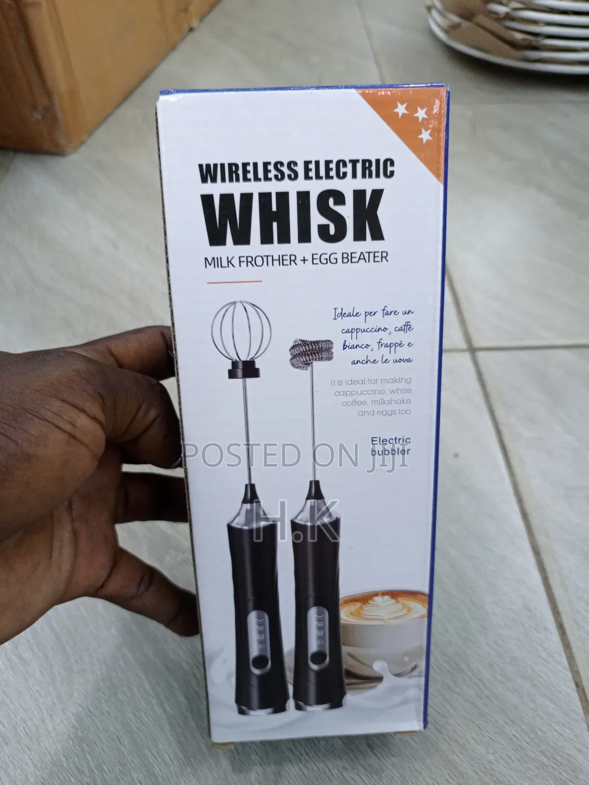 Electric Handheld Mixer, Coffee Milk Frother Cream Frother