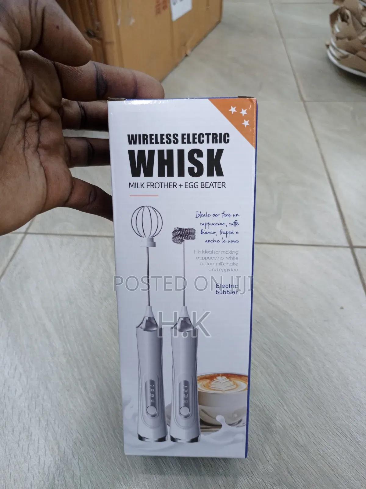Electric Handheld Mixer, Coffee Milk Frother Cream Frother