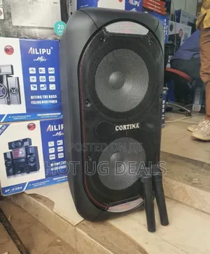 Cortina 12inch Rechargeable Amplified Speaker With 3 Mics