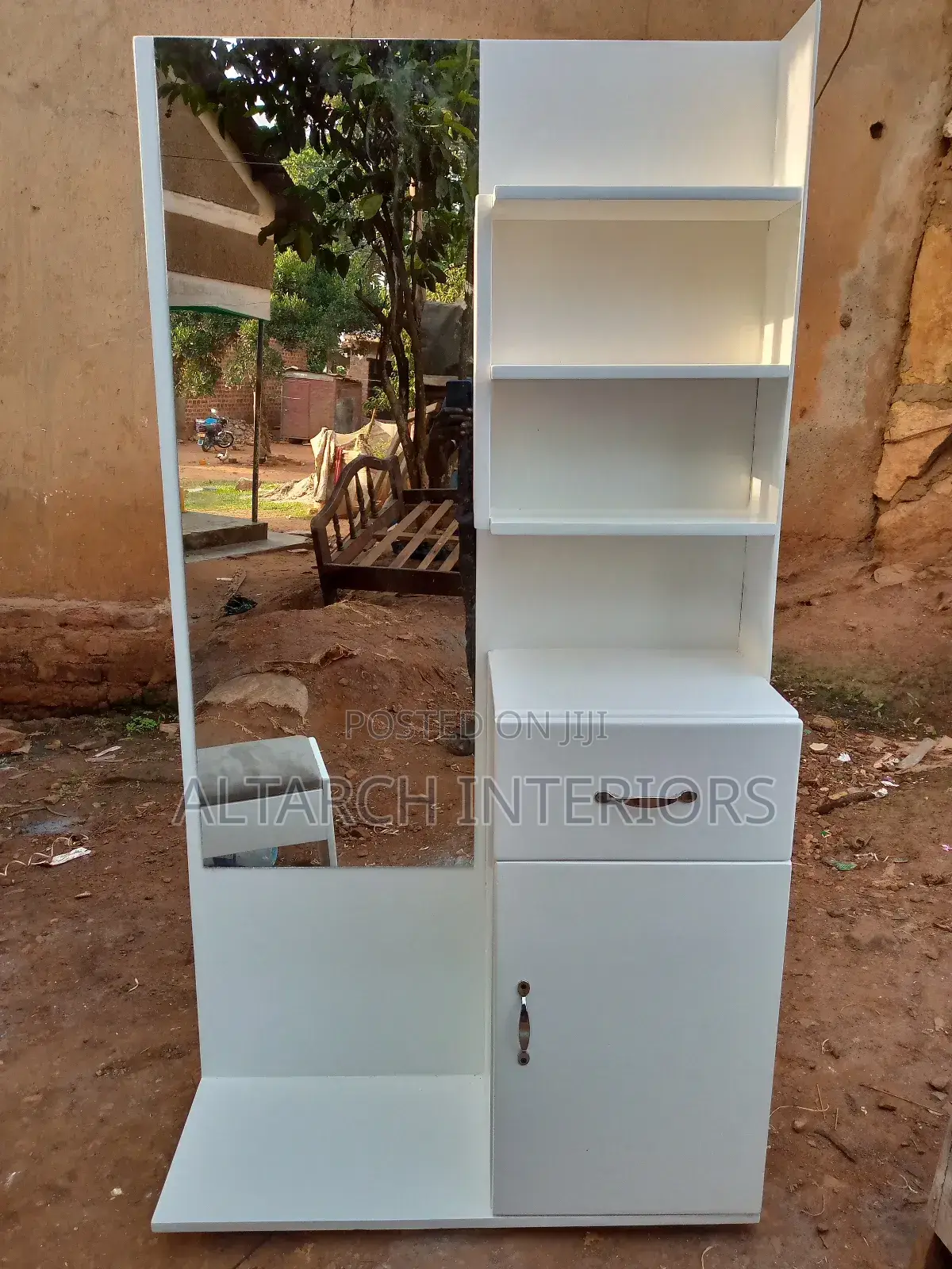 White Modern Dressing Mirror