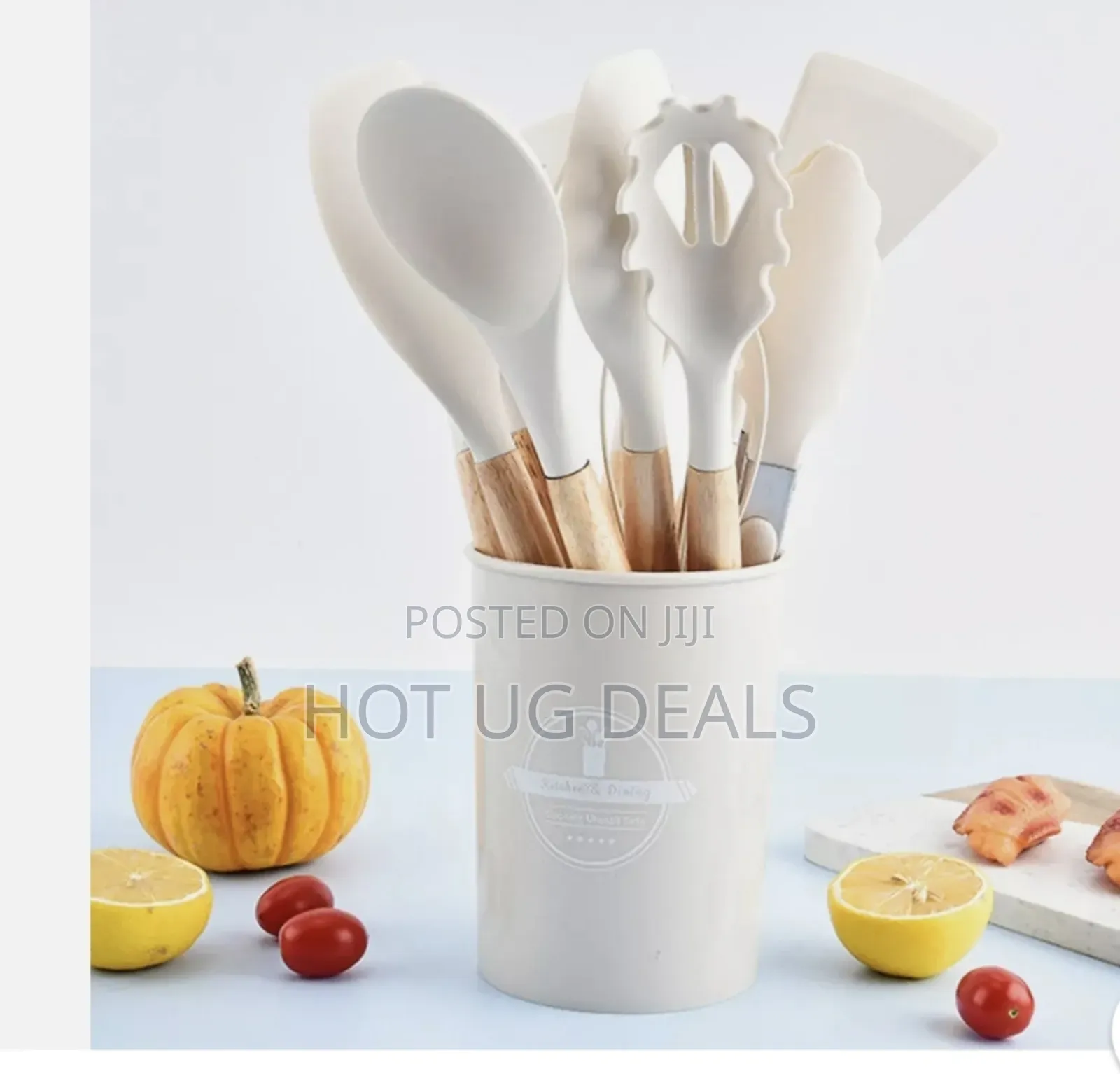 12pc Heat-resistant Cookware With Holder Kitchen Utensil Set