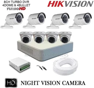 8 Channel Hik Vision 2mp CCTV Camera Kit/ Back Light Zop