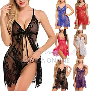 Photo - Sexy Women Lingerie Temptation Sleepwear Nightdress +Panties