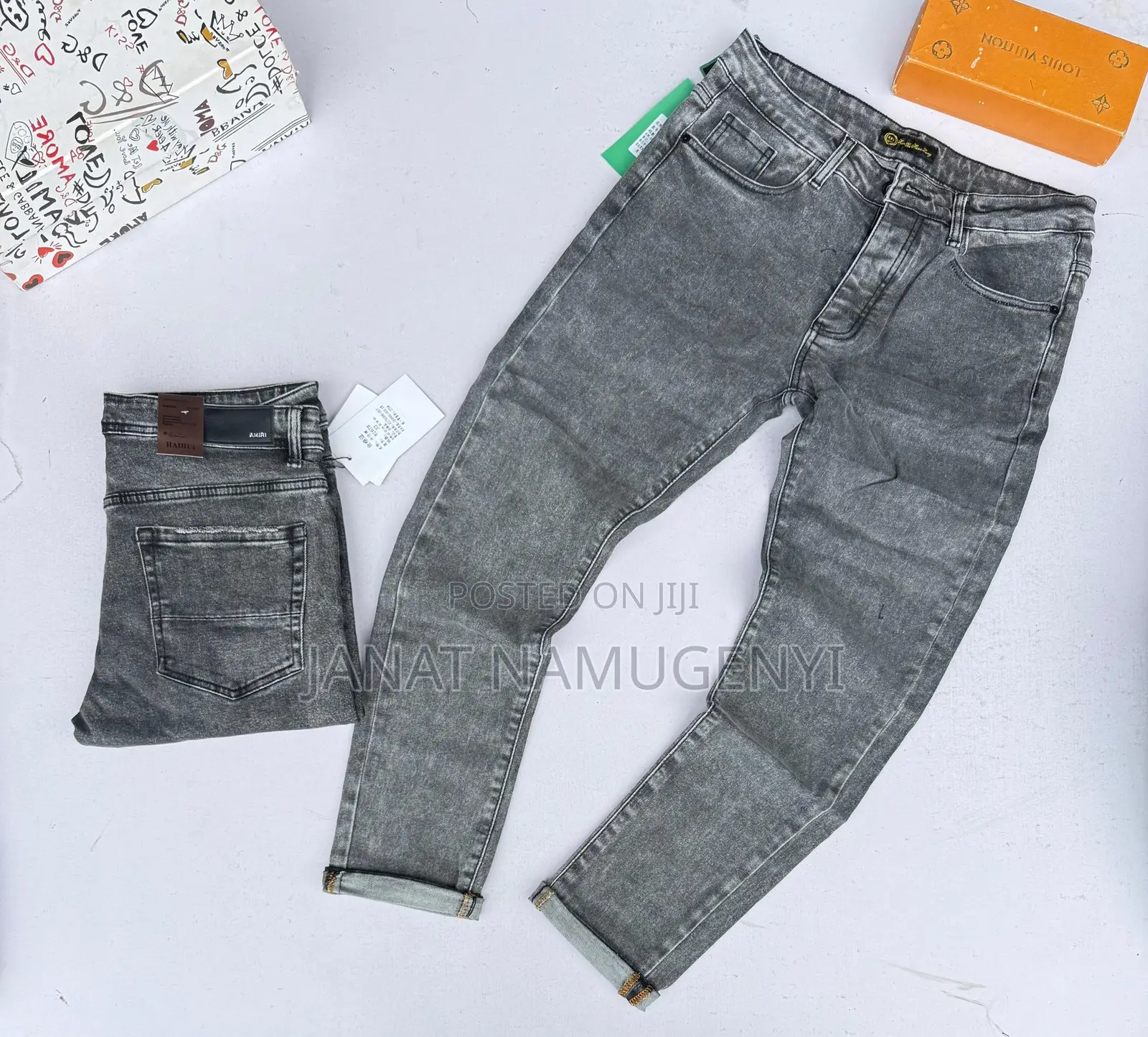 Haihui Amiri Gray King Jeans