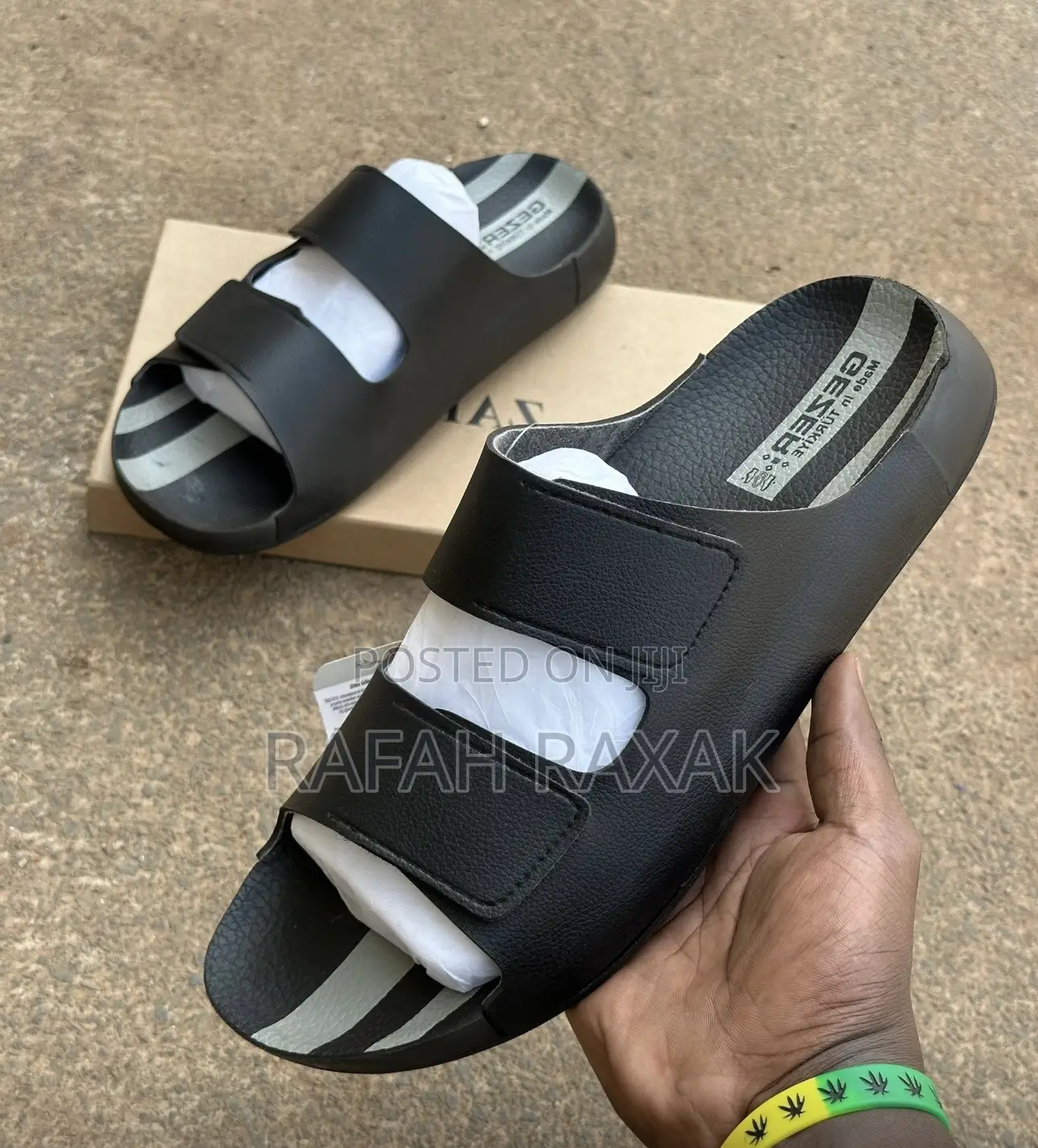 Men’S Classic Black Gezer Comfortable Sandals