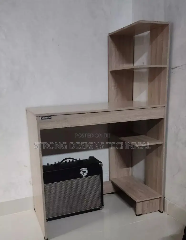 Manicure Table With Side Shelves for Nail Polish