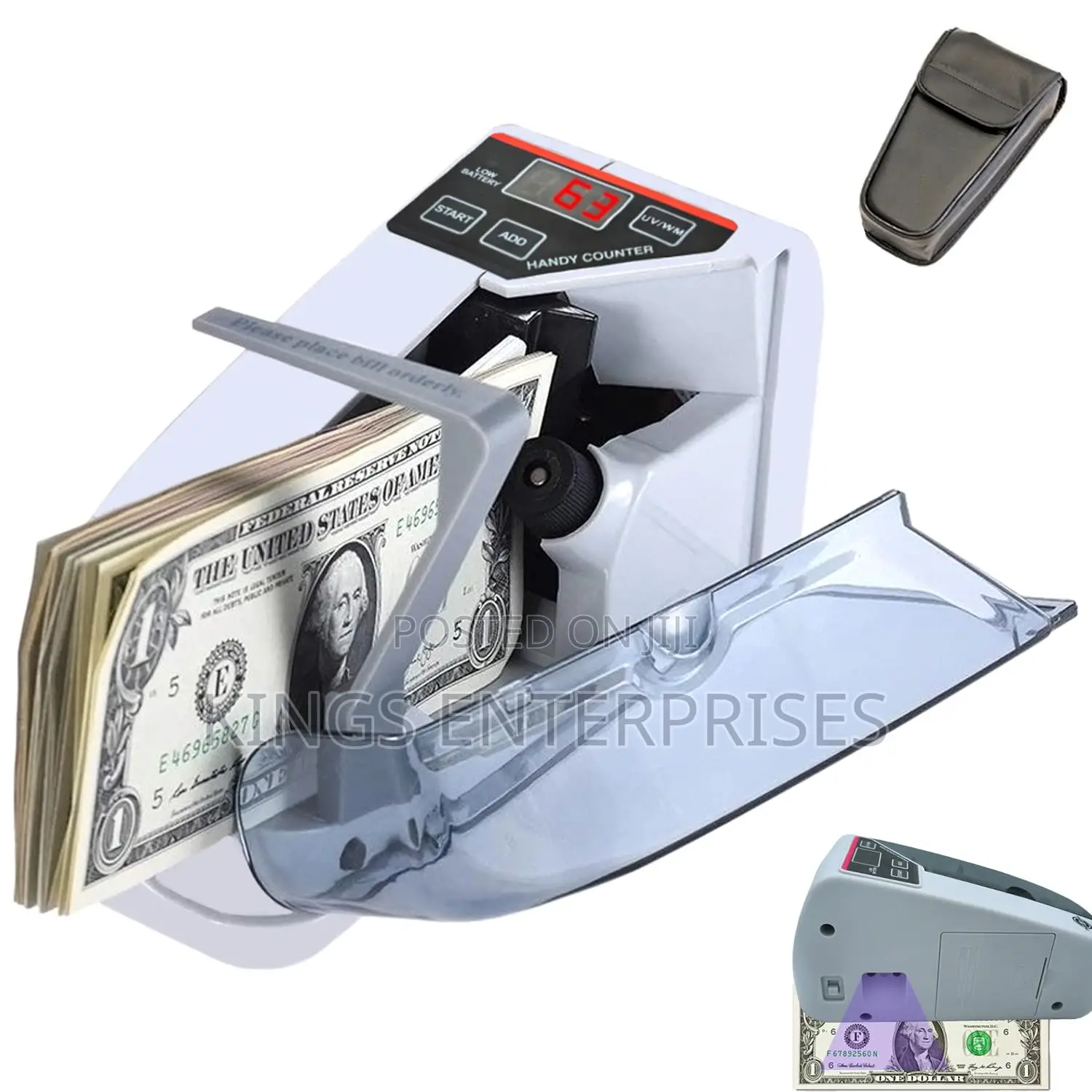 Rechargeable Portable Bill Counter