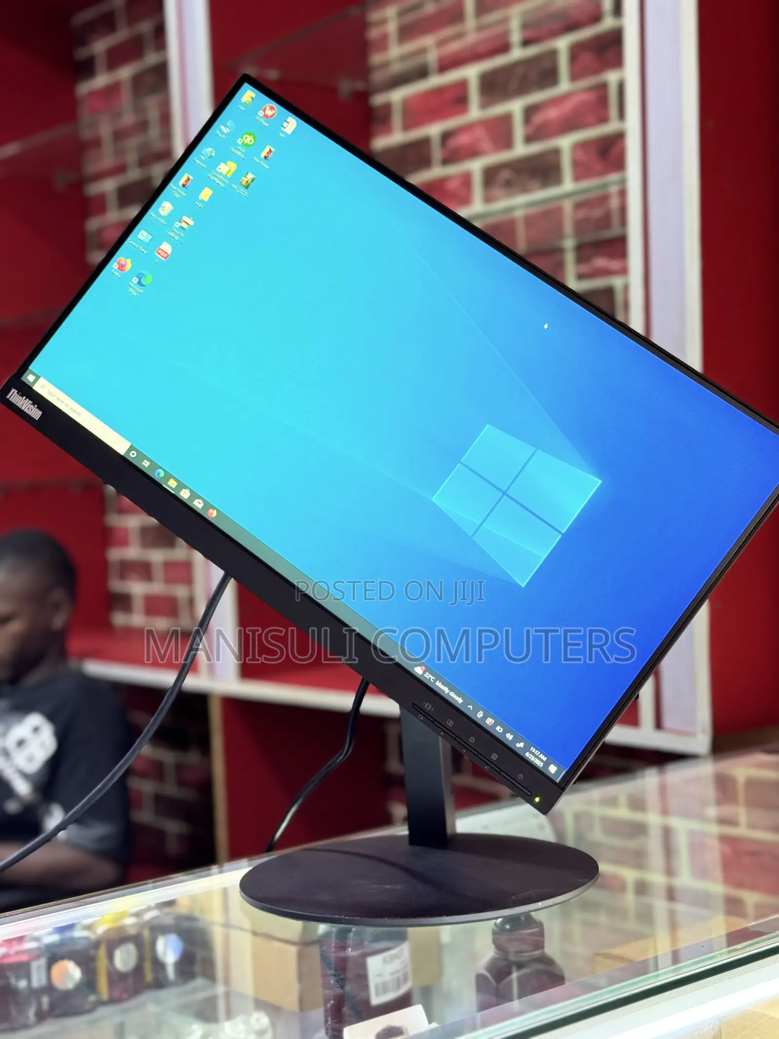 Gaming Monitor Ips Lenovo 22 Inch Screen Hdmi Dp Free Vga