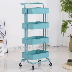 4-Layer Movable Kitchen Trolley