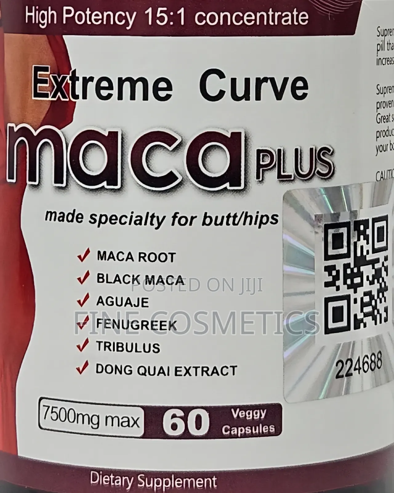 Extreme Curve Maca Plus Pills | For Hips + Butt Enlargement
