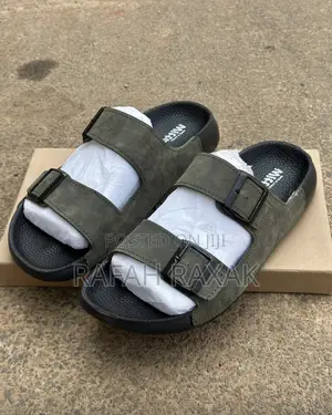 New Classic Men’S Green Witta Double Strap Sandals