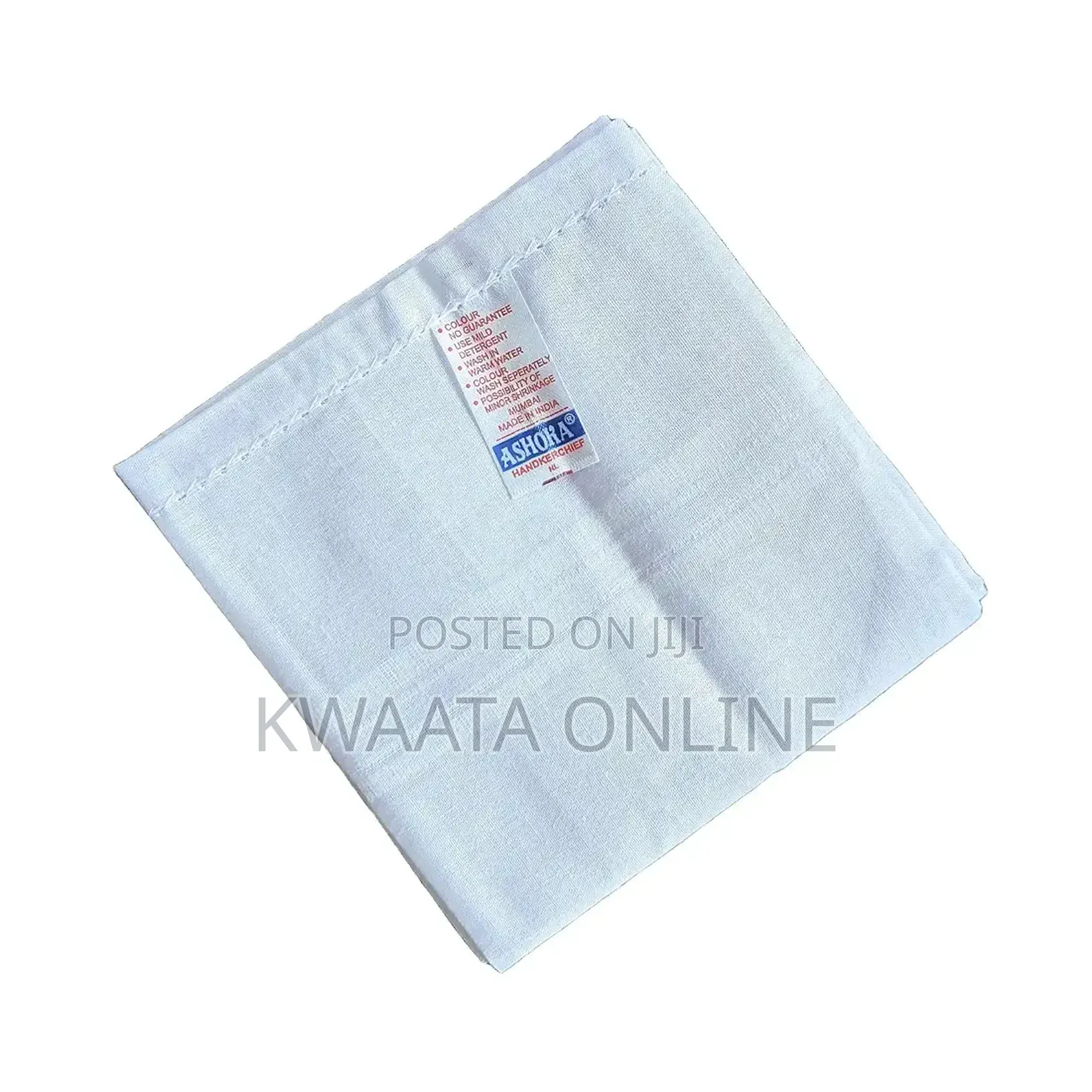 Ashoka Cotton Handkerchief Hanky (Pack of 12) (Size 48 Cm * 48 Cm)