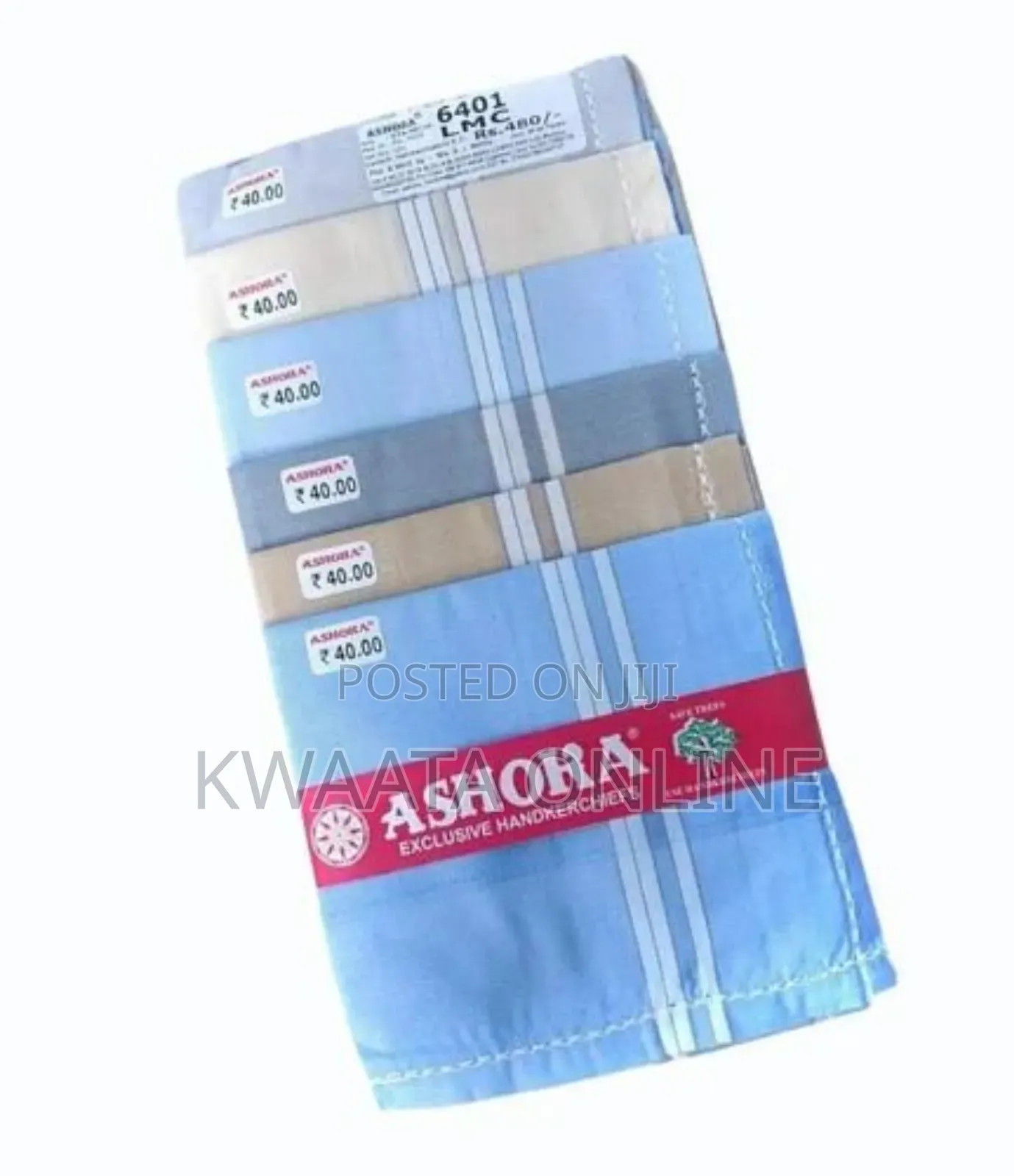 Ashoka Cotton Handkerchief Hanky (Pack of 12) (Size 48 Cm * 48 Cm)