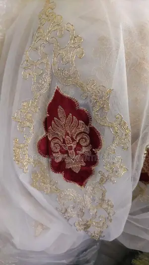 Maroon Net Design Per Fabric Meter