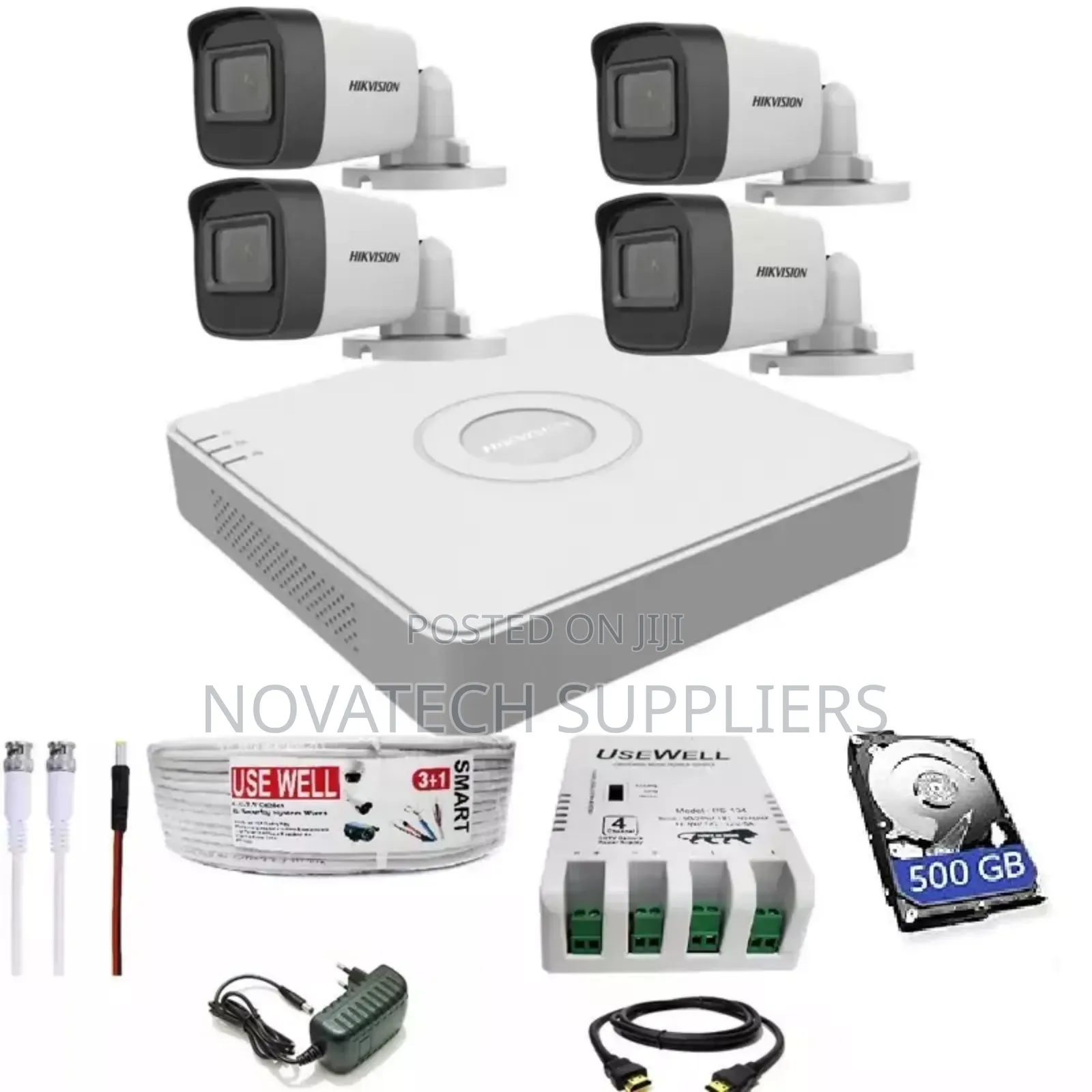 4 Channel CCTV Camera Kit 2mp Surveillance Yukm