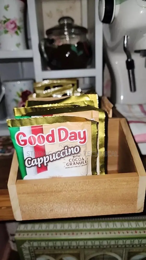 Wooden Sachet Storage Box for Coffee Snacks Sweets