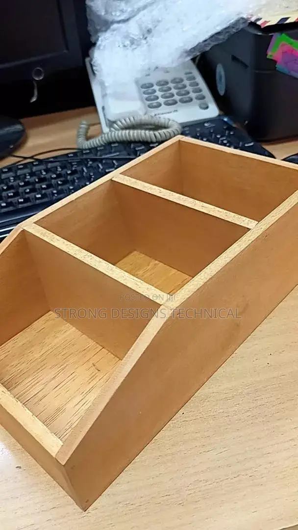 Wooden Sachet Storage Box for Coffee Snacks Sweets