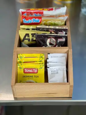 Wooden Sachet Storage Box for Coffee Snacks Sweets