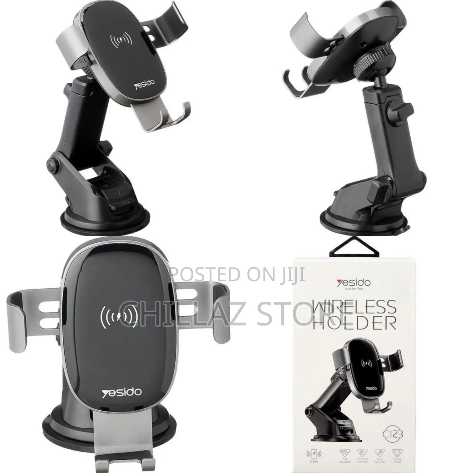 Wireless Yesido Car Phone Holder.