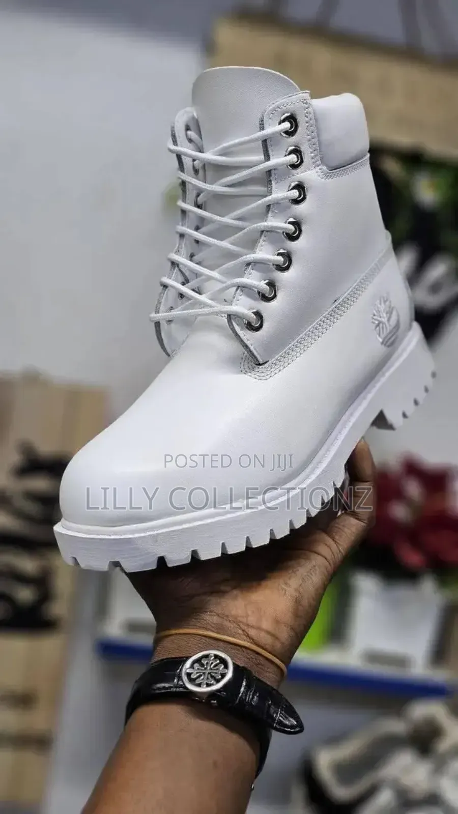 White Timberland Boots