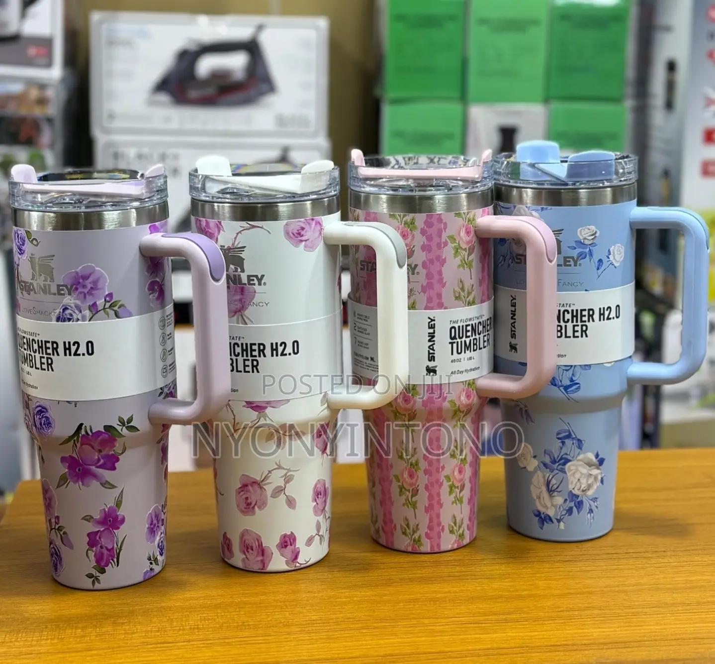 Original Floral Stanley Cup /Travel Tumbler for Hot and Cold
