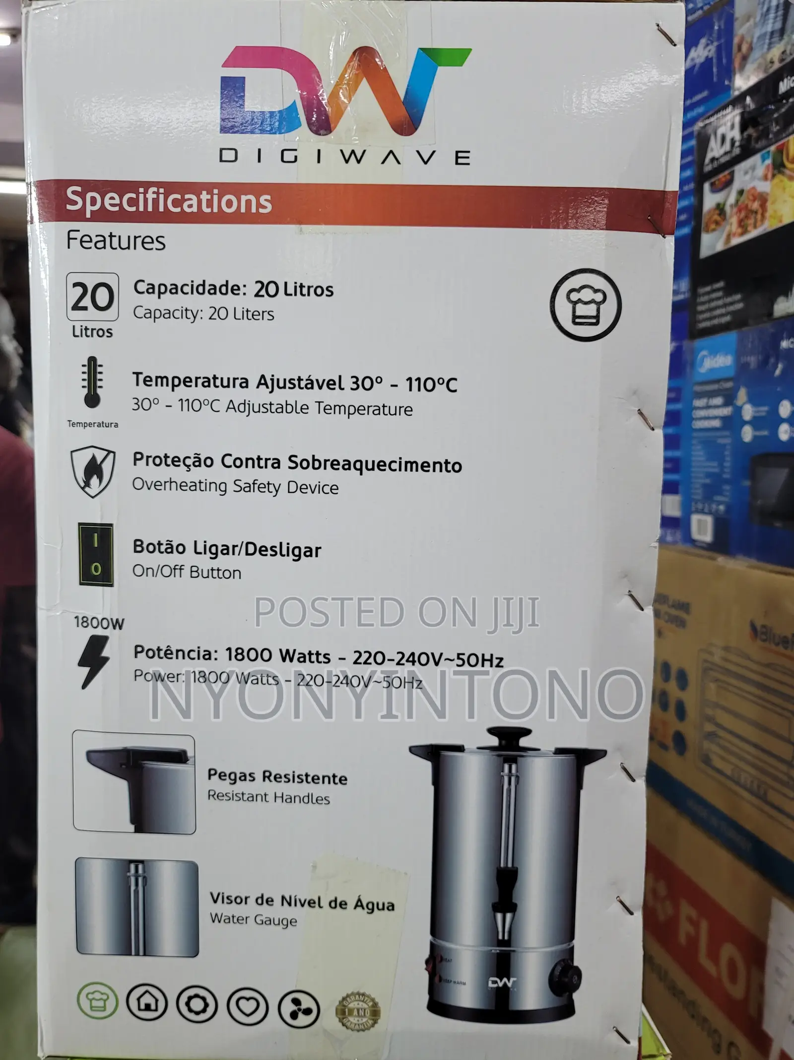 Digi Wave 20liters Top-Quality Automatic Water Boiler
