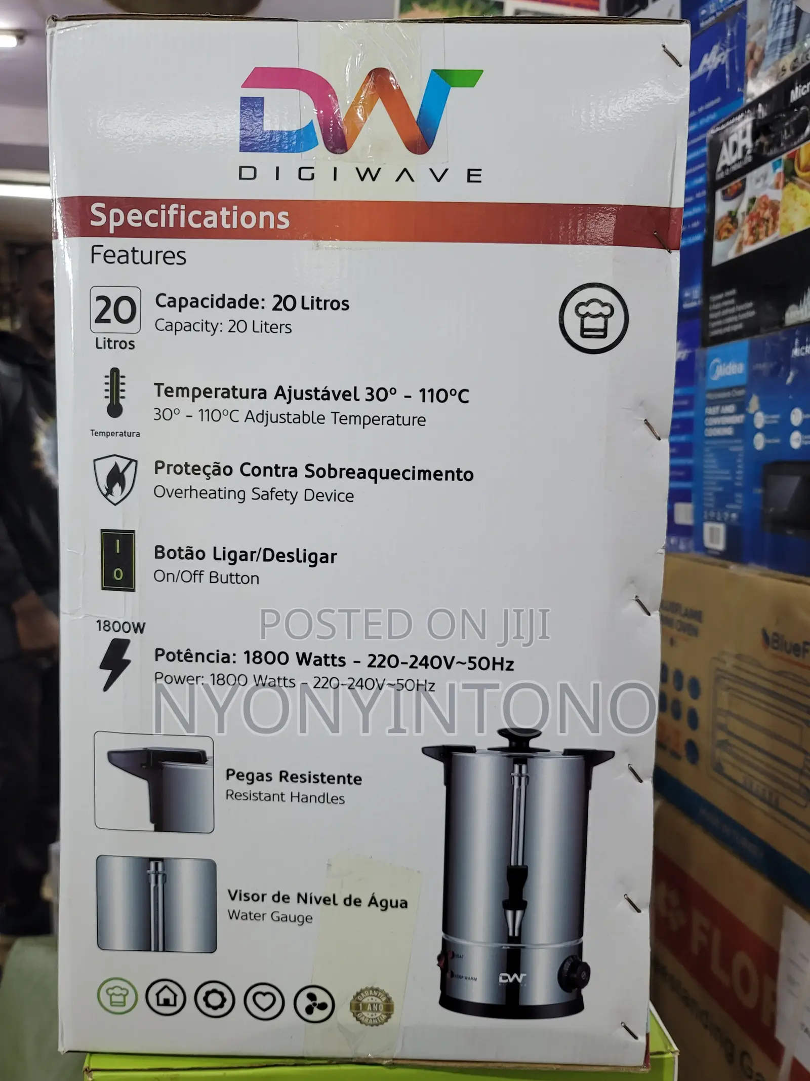 Digi Wave 20liters Top-Quality Automatic Water Boiler