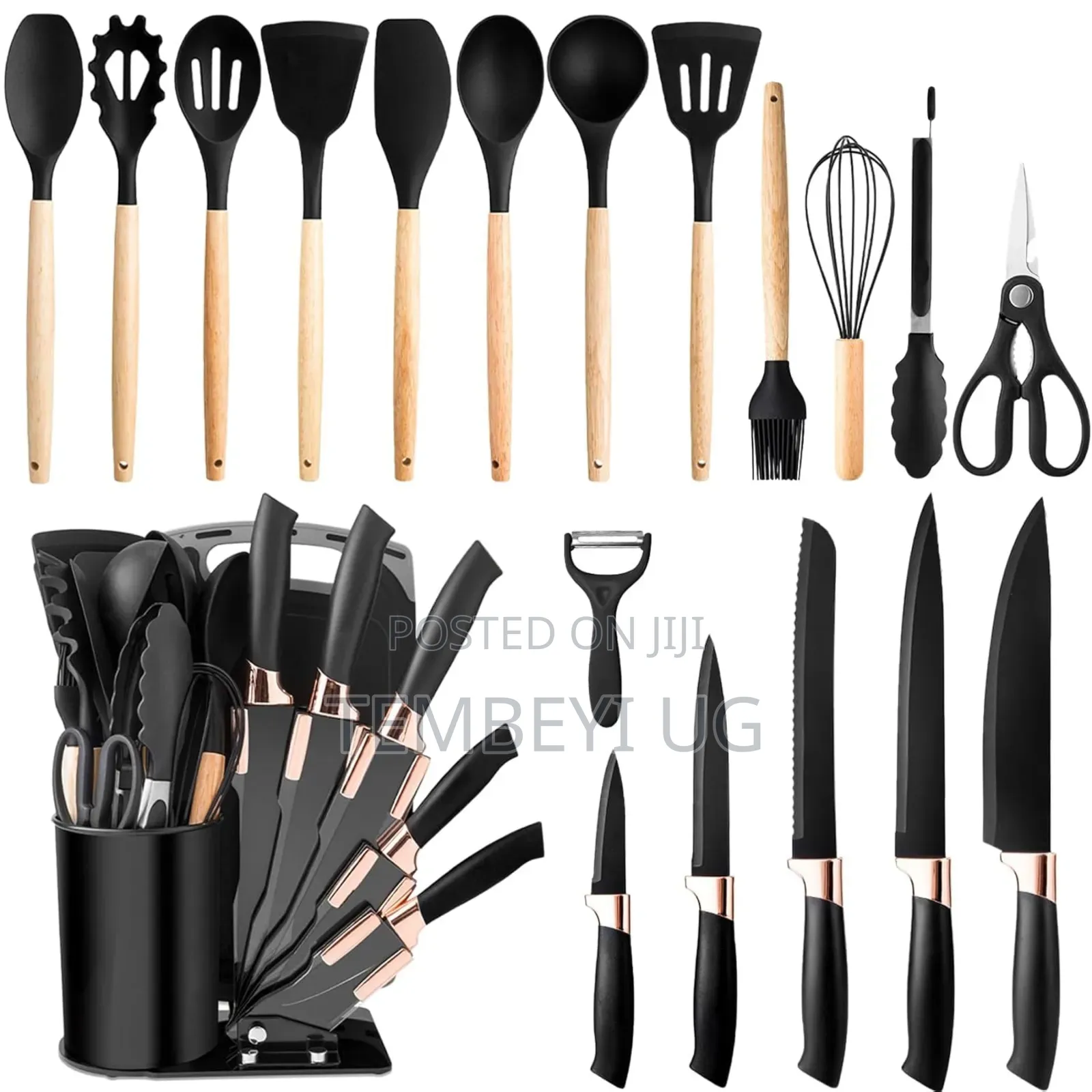 20 Piece Knives and Silicone Serving Set