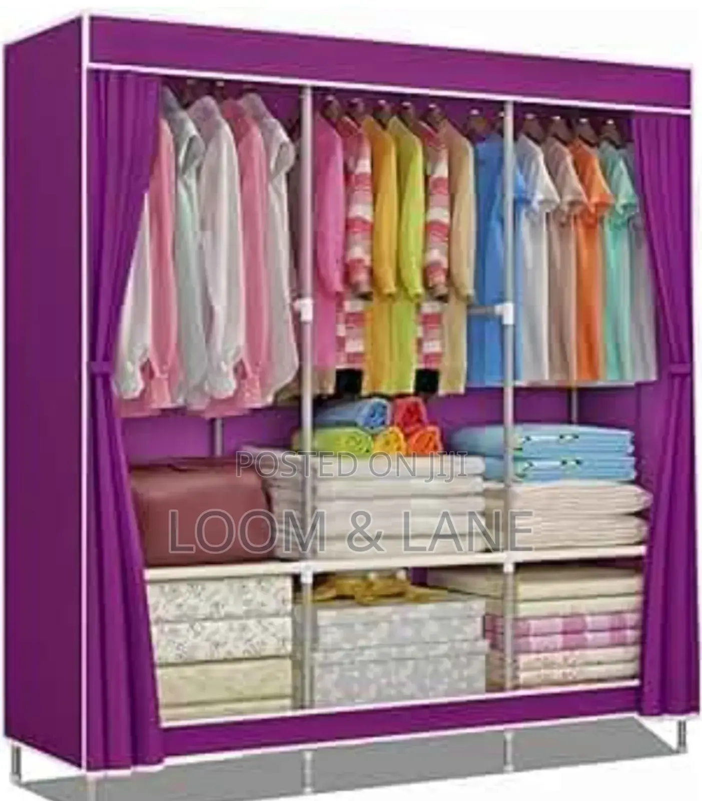 Simple Easy Wardrobe Reinforce With Steel Pipes