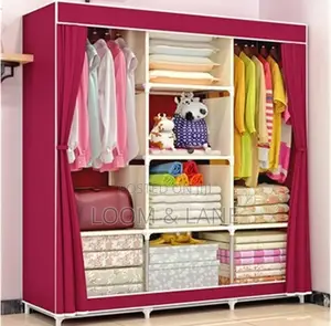 Simple Easy Wardrobe Reinforce With Steel Pipes