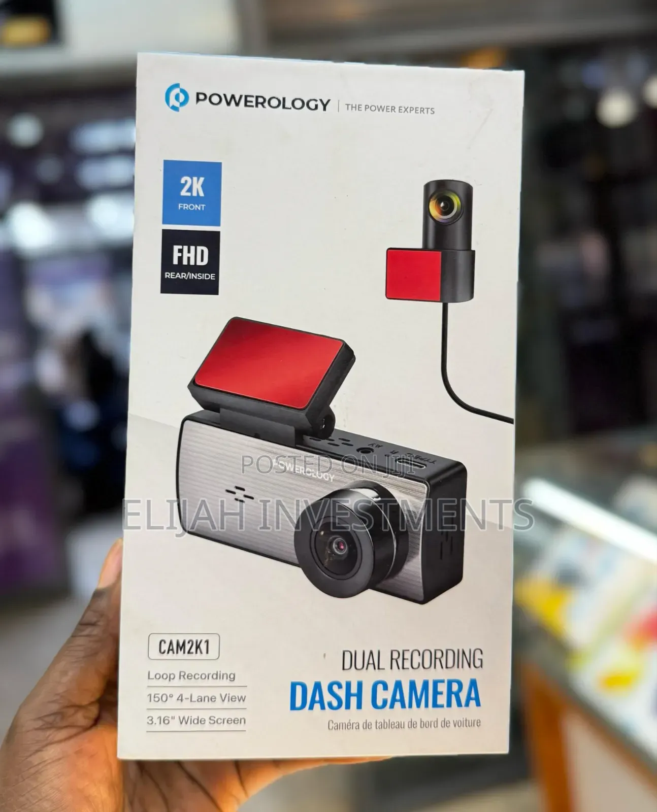 Powerology Dual Recording Dash Camera FHD