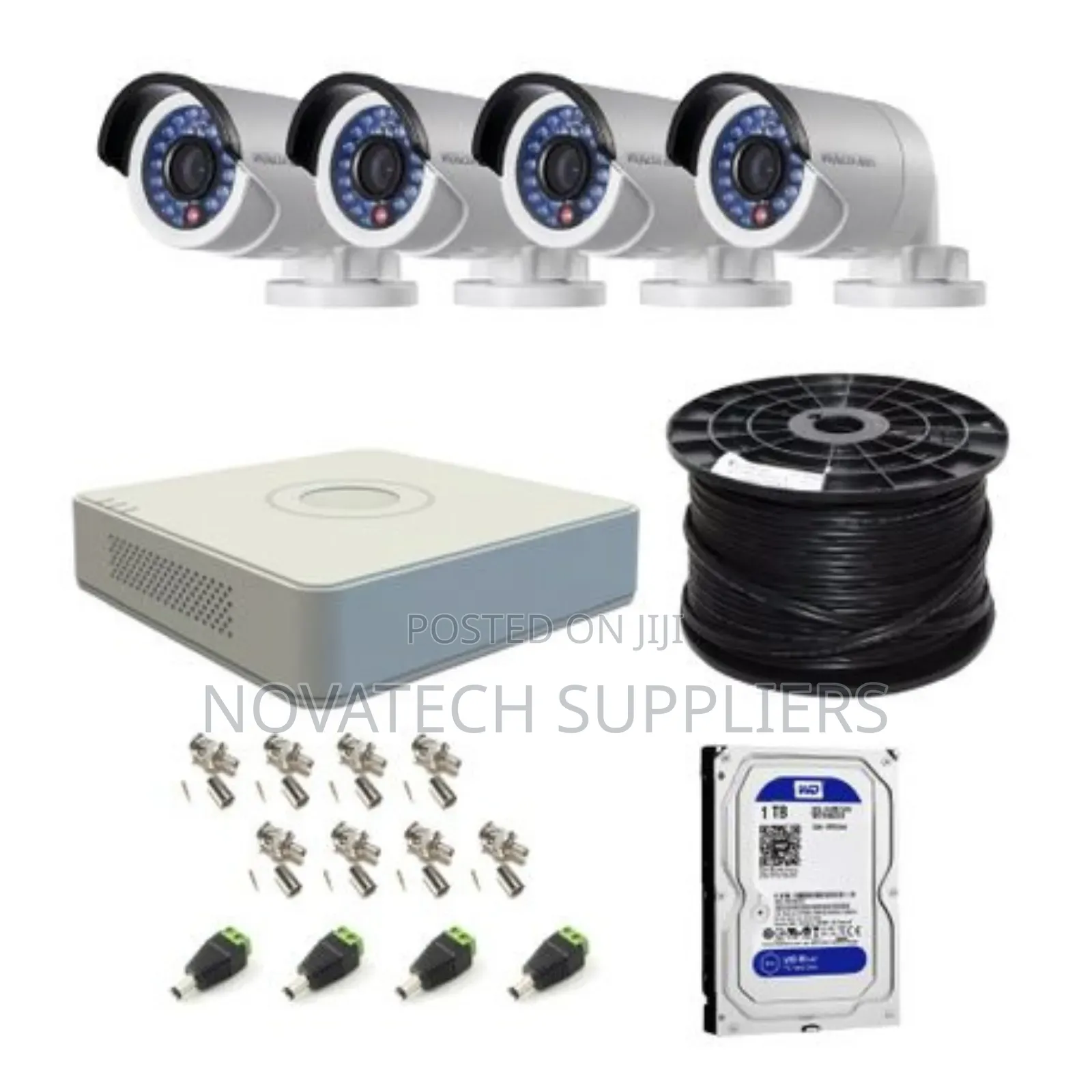 4 Channel Hik Vision CCTV Camera System Kit Kiwi