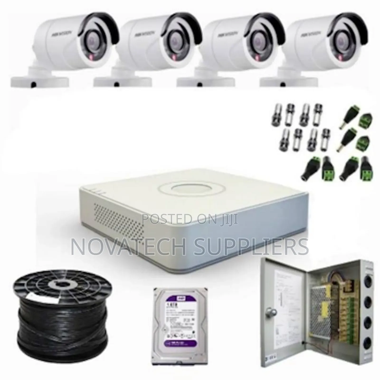 4 Channel Hik Vision CCTV Camera System Kit Full Color Gumi