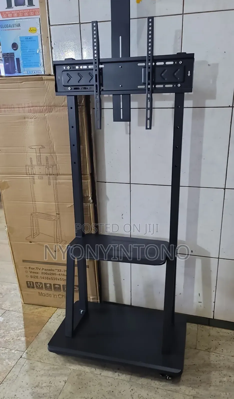 Metallic Conference Plasma Tv Stand Fot Tvs Upto 65"