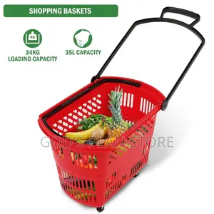 Trolley Shopping Basket Plastic