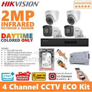 4 Channel Hik Vision CCTV Camera System Kit Turbo Hd Rowy