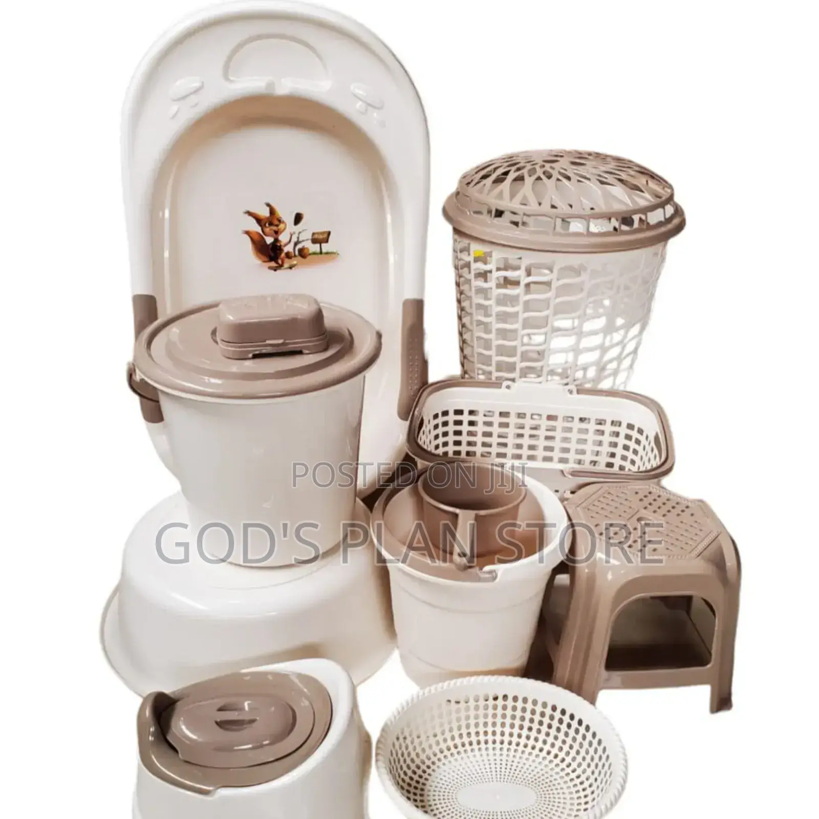 Baby Basin Set Cream Color