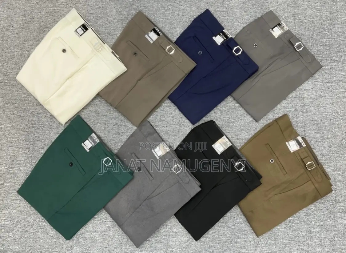 Beltless Trousers in Different Colors and Sizes