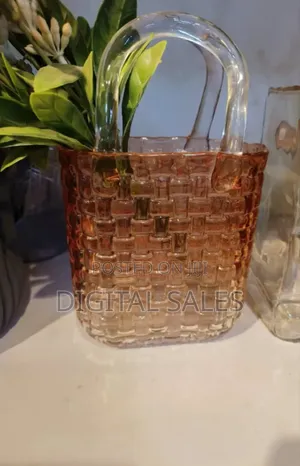 Purse Vase for Flowers Glass Bag Vase Handbag